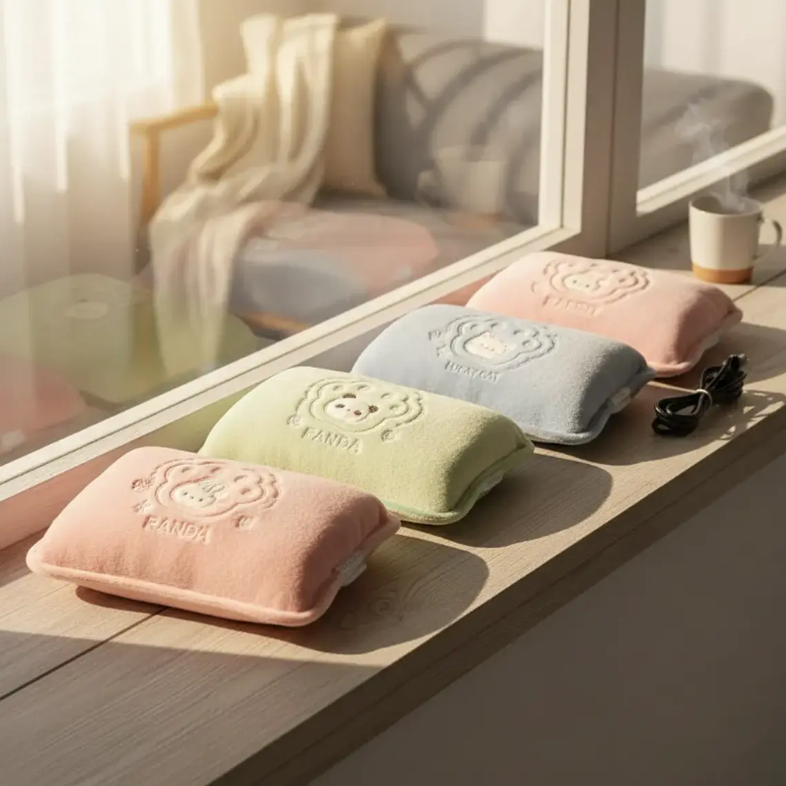 Guatero Eléctrico De Felpa 18x25 Cm Diseño Animalitos 7