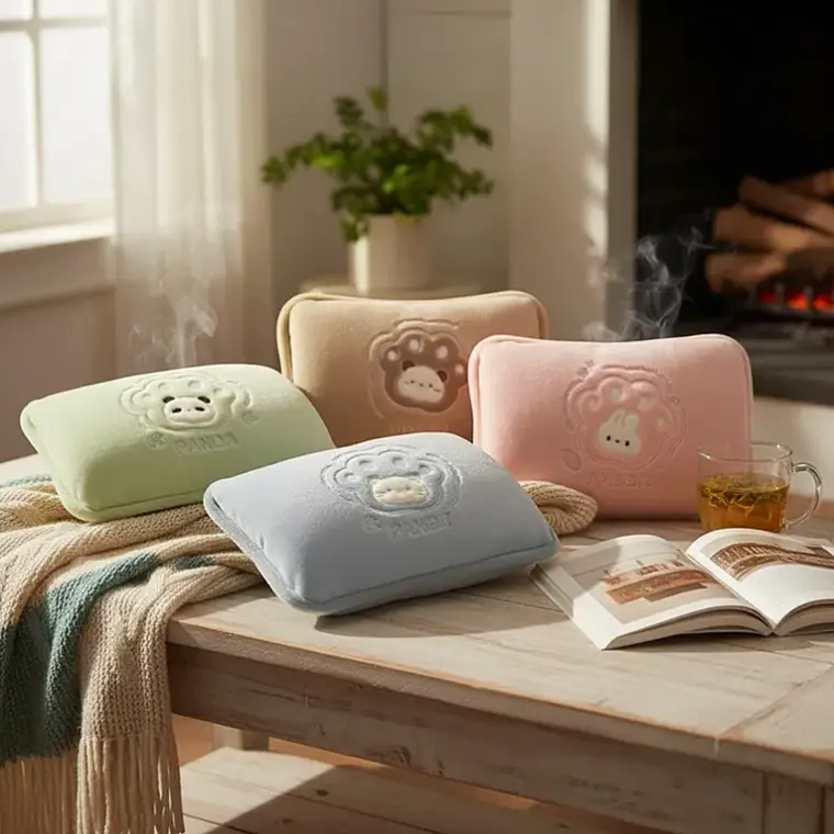 Guatero Eléctrico De Felpa 18x25 Cm Diseño Animalitos 2