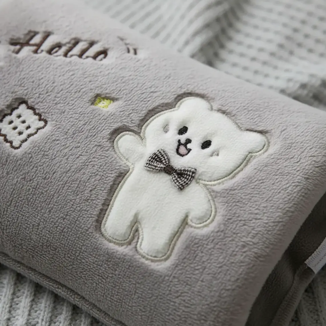 Guatero Eléctrico Calienta Manos De Felpa Diseño Oso 18x25cm 4