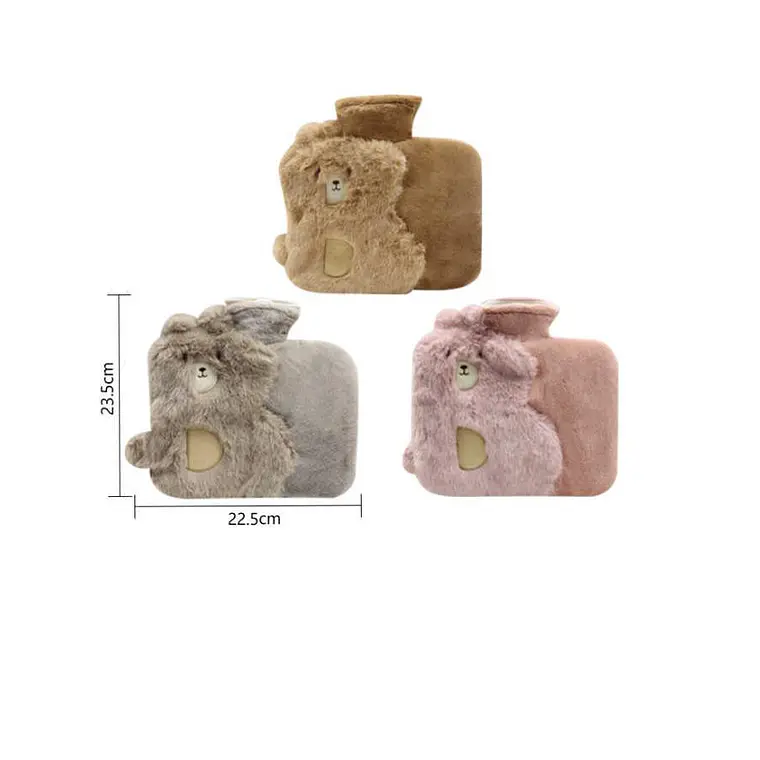 Guatero de peluche kawaii con bolsillo para calentar manos 5