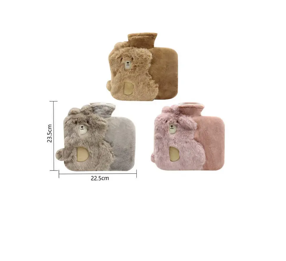 Guatero de peluche kawaii con bolsillo para calentar manos 5