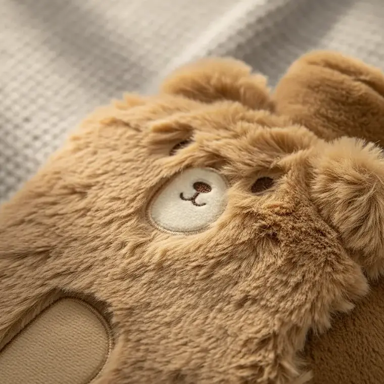 Guatero de peluche kawaii con bolsillo para calentar manos 6