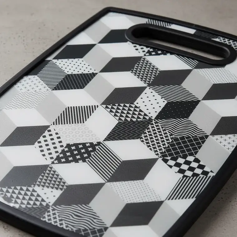 Tabla de Picar Cocina Diseño Geométrico 37x23cm 4