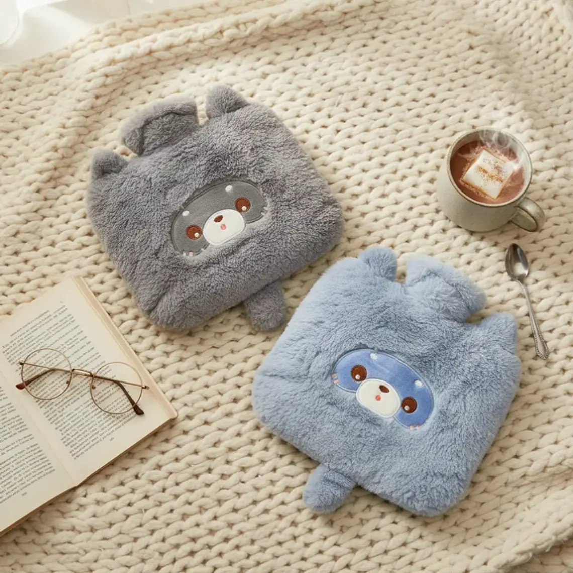 Guatero De Mano Peluche Kawaii Animalitos Bolsa Agua Caliente 3
