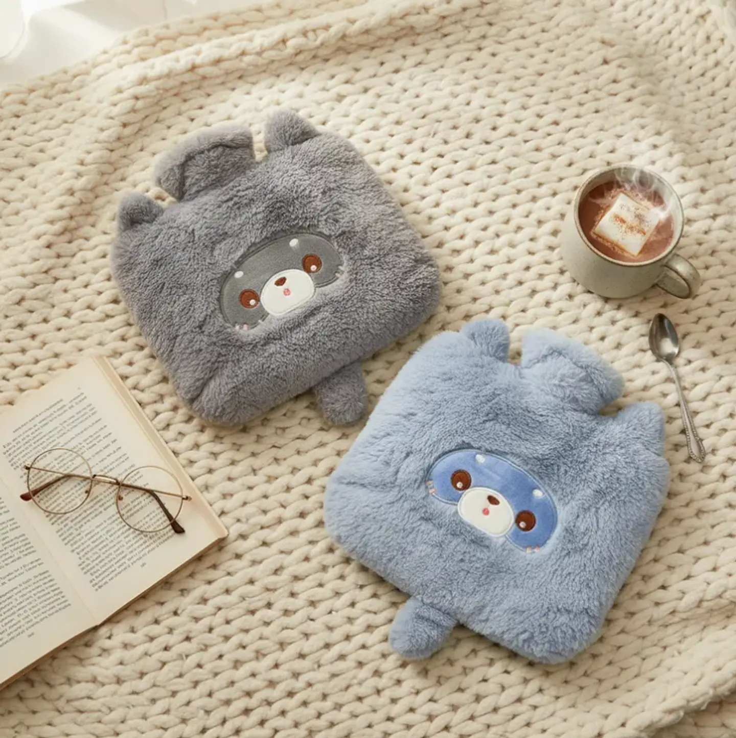 Guatero De Mano Peluche Kawaii Animalitos Bolsa Agua Caliente 3