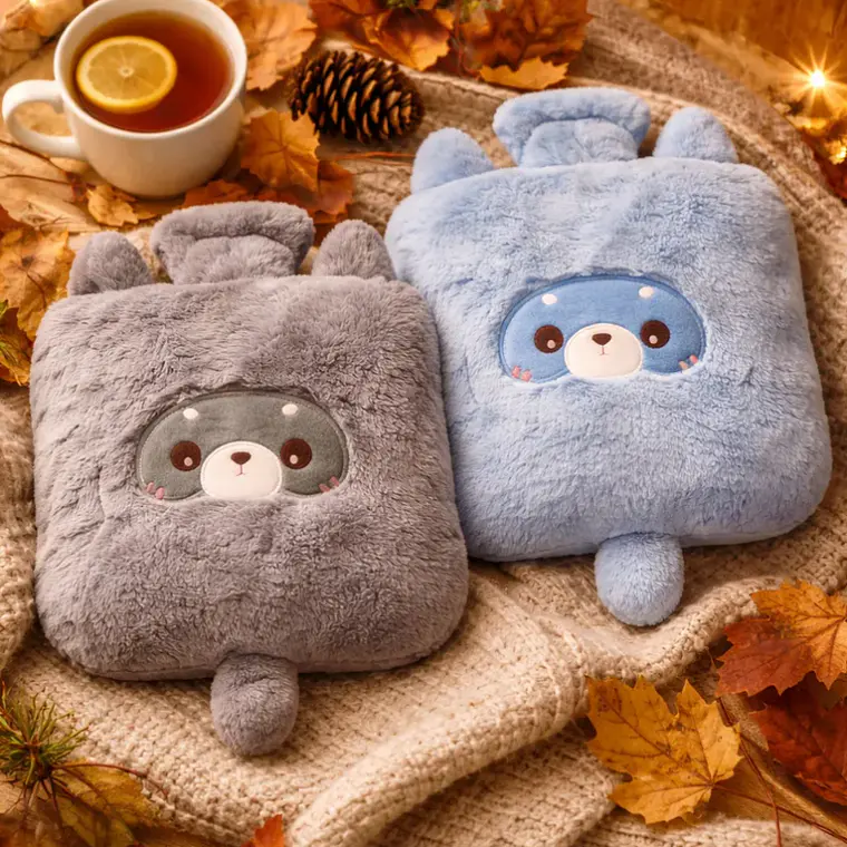 Guatero De Mano Peluche Kawaii Animalitos Bolsa Agua Caliente 6