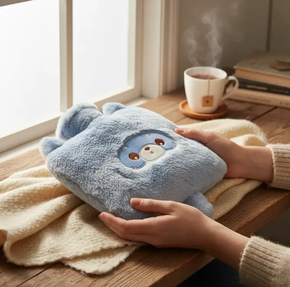 Guatero De Mano Peluche Kawaii Animalitos Bolsa Agua Caliente 7