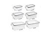 Set 6 Contenedores Herméticos De Plástico Para Alimentos Cocina - Miniatura 2