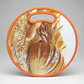 Tabla de Cortar Redonda Plástica con Mango Diseño Pan 30CM - Miniatura 4