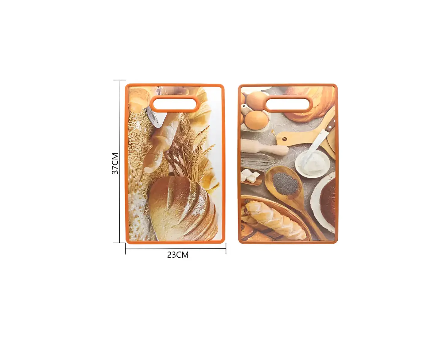 Tabla De Picar Plástica Para Cocina Con Diseño De Panes 37X23CM 6