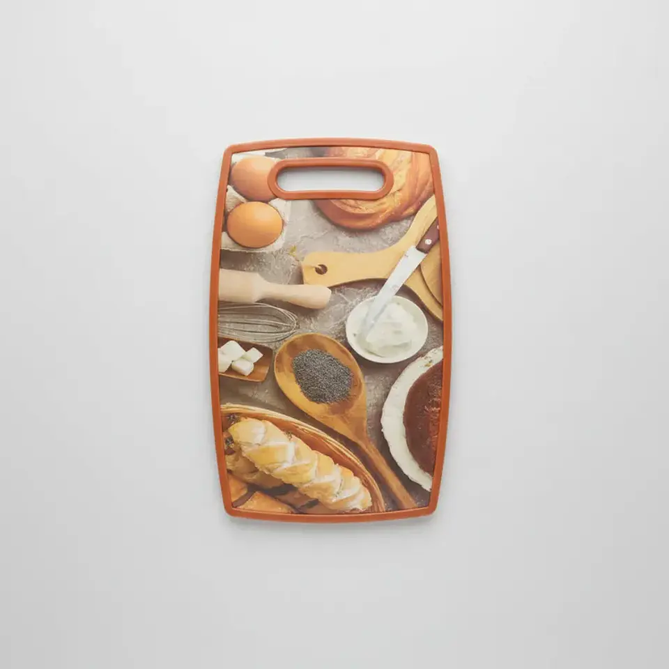 Tabla de Cortar Plástica con Diseño de Repostería 37x23cm 1