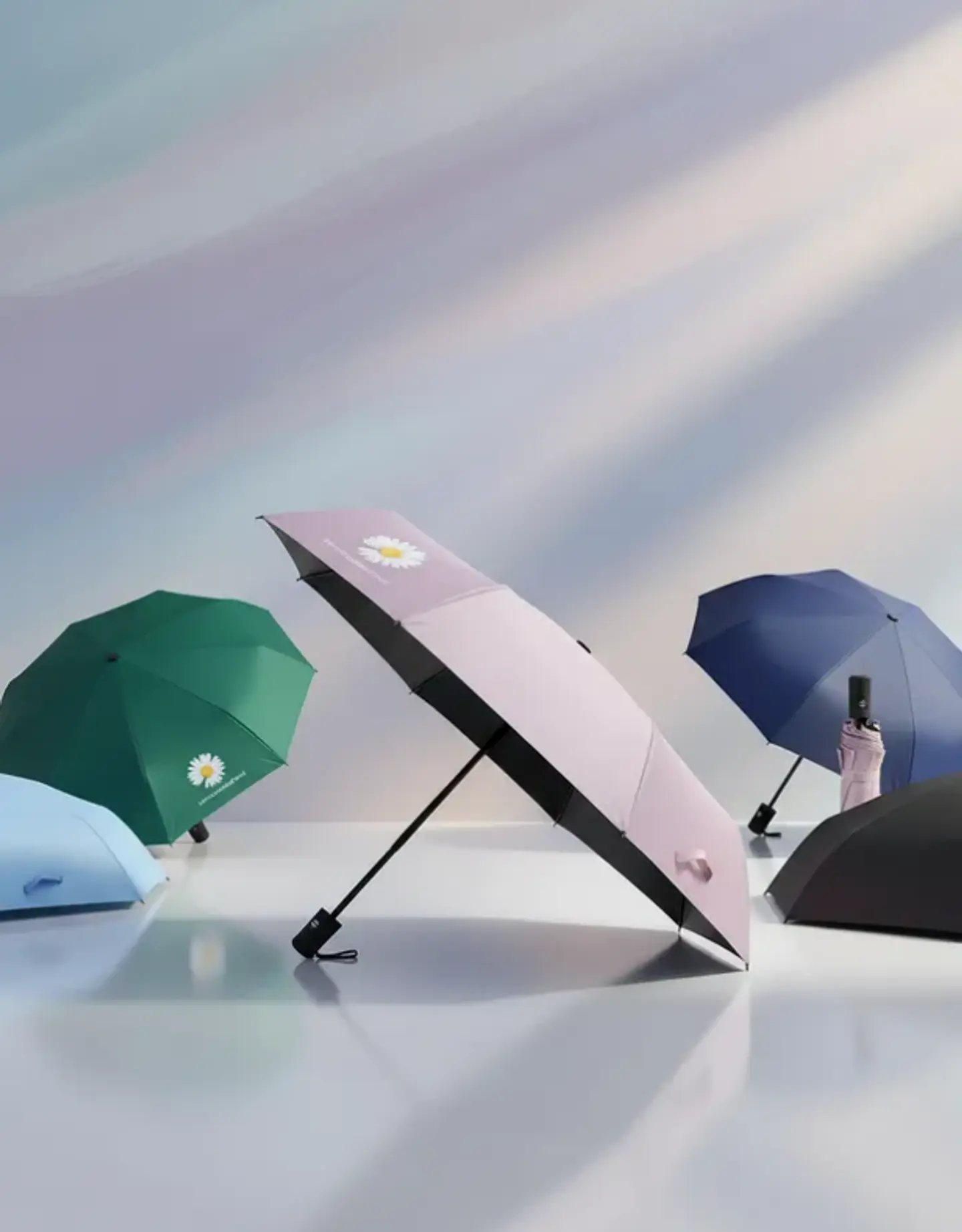 Paraguas Plegable Automático 55cm Colores Aleatorios 4
