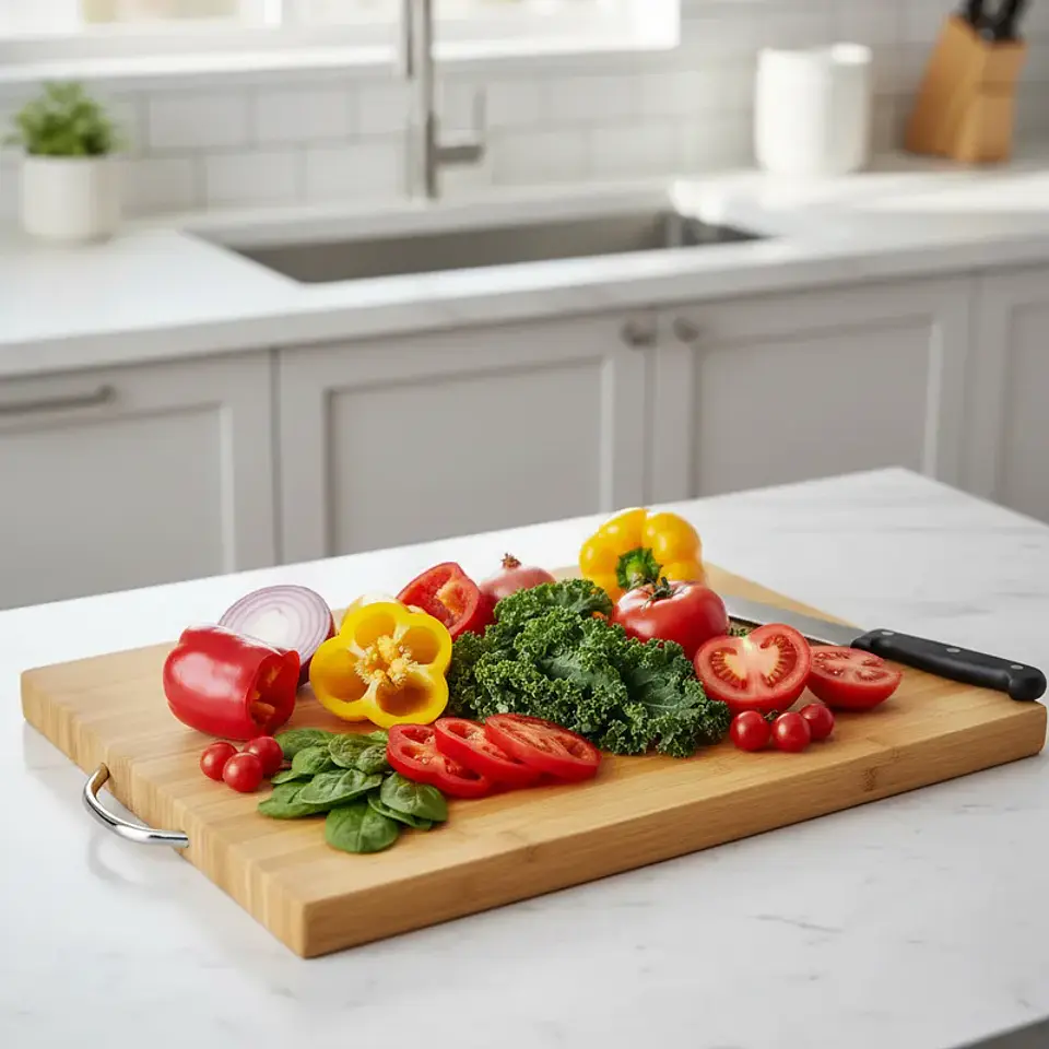 Tabla de Cortar 36x26cm con Manilla para Cocina 3