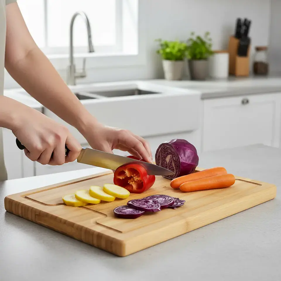 Tabla De Cortar 40x30 Cm Con Asa Para Cocina 3