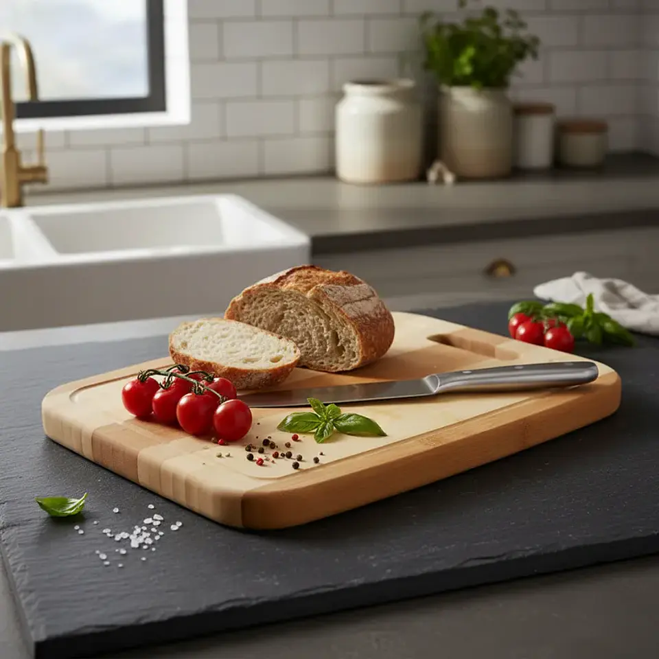 Tabla de Cortar 40x30 cm con Asa Rectangular bordes redondos 3