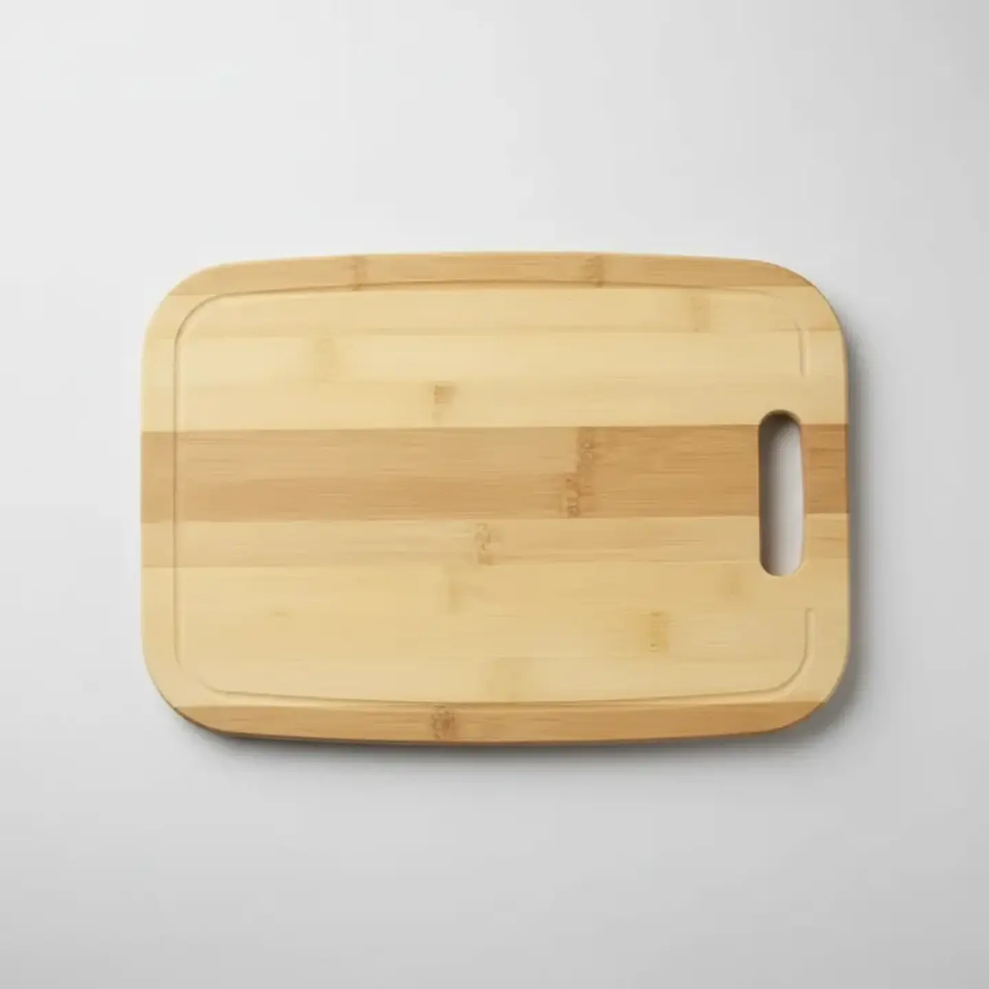 Tabla de Cortar Rectangular borde redondeado 36x26 cm con Canaleta y Asa 1