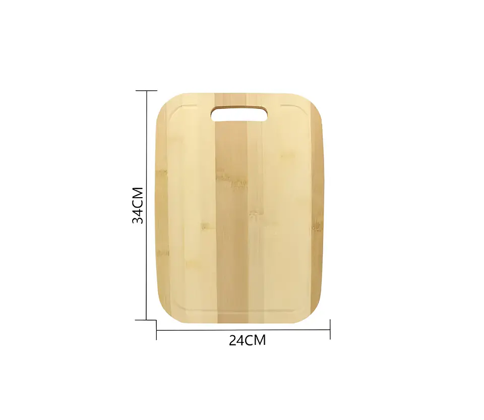 Tabla de Cortar rectangular borde redondo 34x24 cm con Asa 7