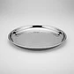 Bandeja Redonda de Acero Inoxidable 25 cm para Servir - Miniatura 1