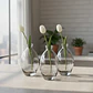 Florero De Vidrio Decorativo Pequeño 12cm Diseño Ovalado - Miniatura 5
