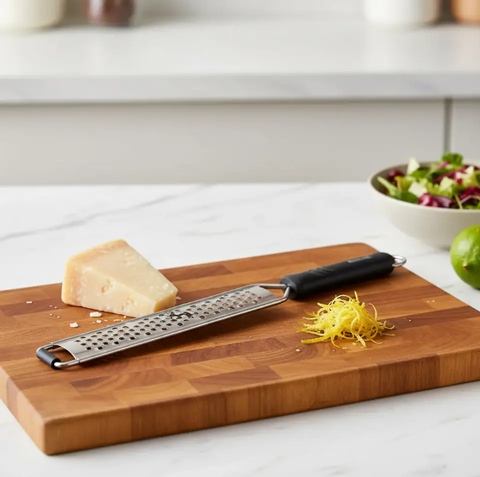 Rallador Fino Zester Acero Inoxidable Para Queso Y Cítricos 2