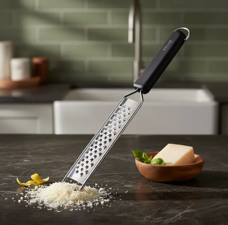 Rallador Fino Zester Acero Inoxidable Para Queso Y Cítricos 3