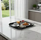 Bandeja de Servicio Cuadrada Antideslizante 52cm Negra - Miniatura 3