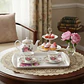 Bandeja de Servir Vintage con Flores 40 cm - Miniatura 1