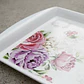 Bandeja Plástica Rectangular 35cm Diseño Vintage Floral - Miniatura 3