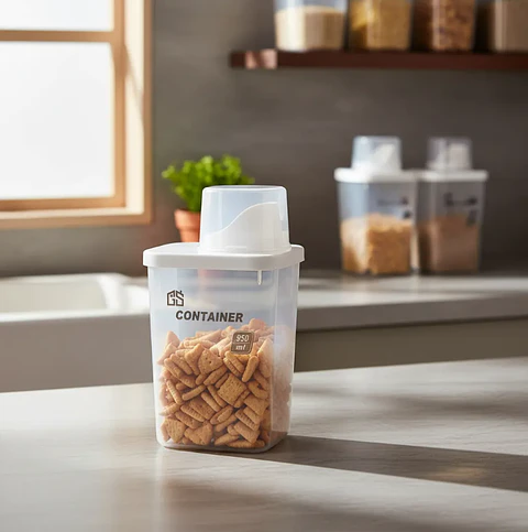 Contenedor Hermético Dispensador De Alimentos Cocina 950ml