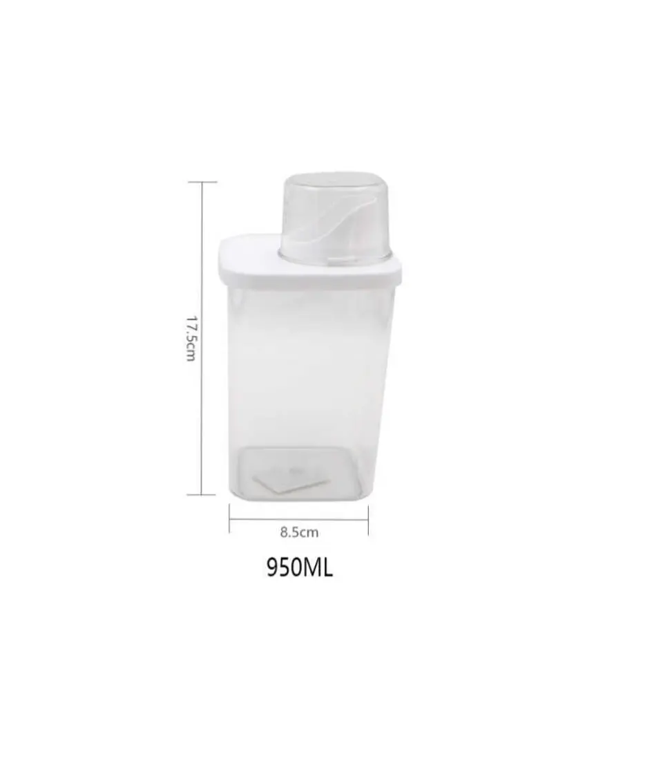 Contenedor Hermético Dispensador De Alimentos Cocina 950ml 5