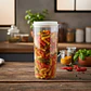 Frasco Contenedor Hermético Alto 1500ml Para Alimentos Cocina - Miniatura 5