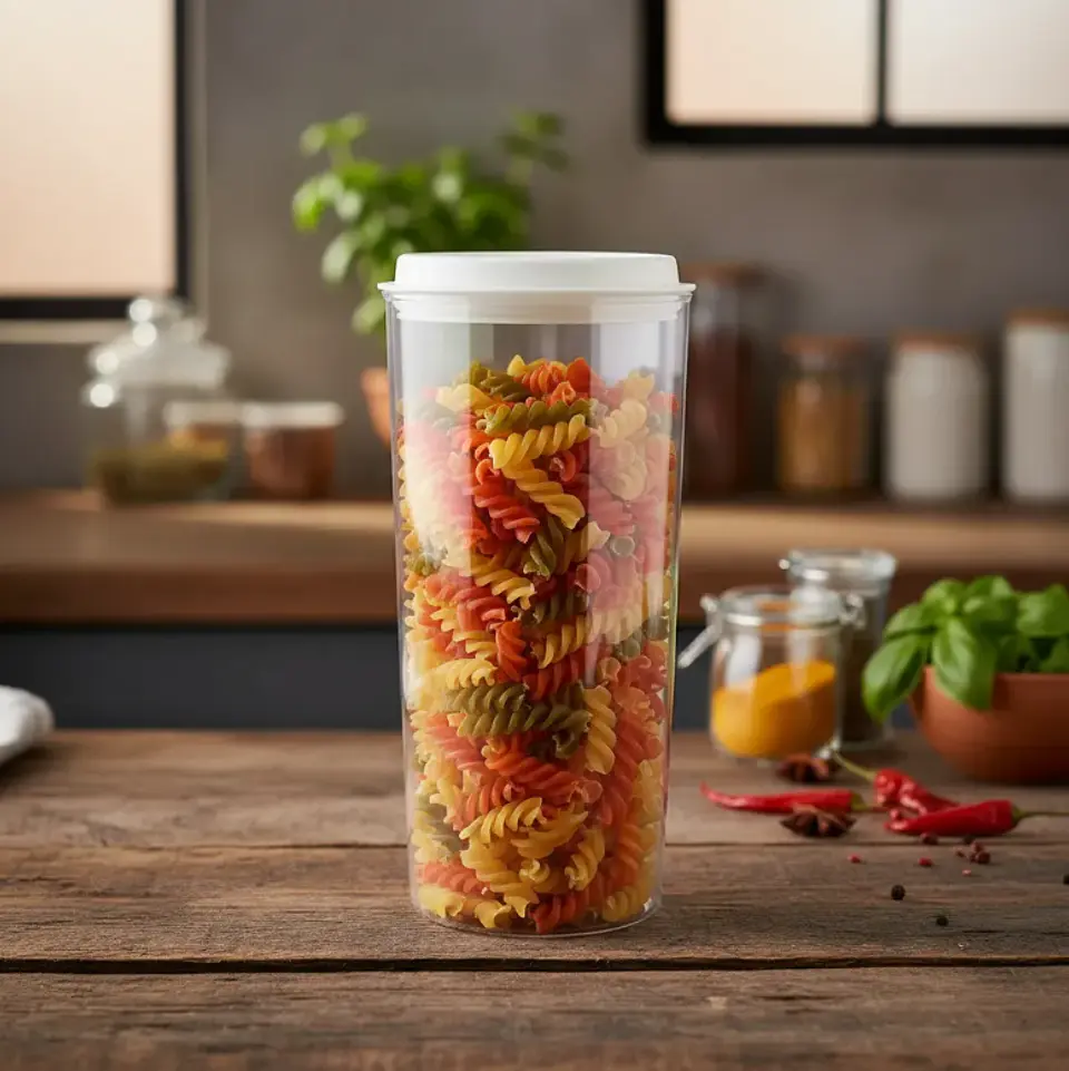 Frasco Contenedor Hermético Alto 1500ml Para Alimentos Cocina 5