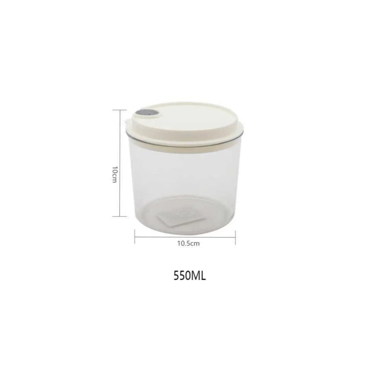 Frasco Contenedor Hermético Redondo Para Alimentos 550ml 3