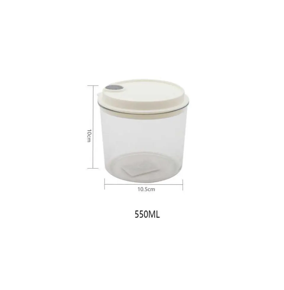 Frasco Contenedor Hermético Redondo Para Alimentos 550ml 3