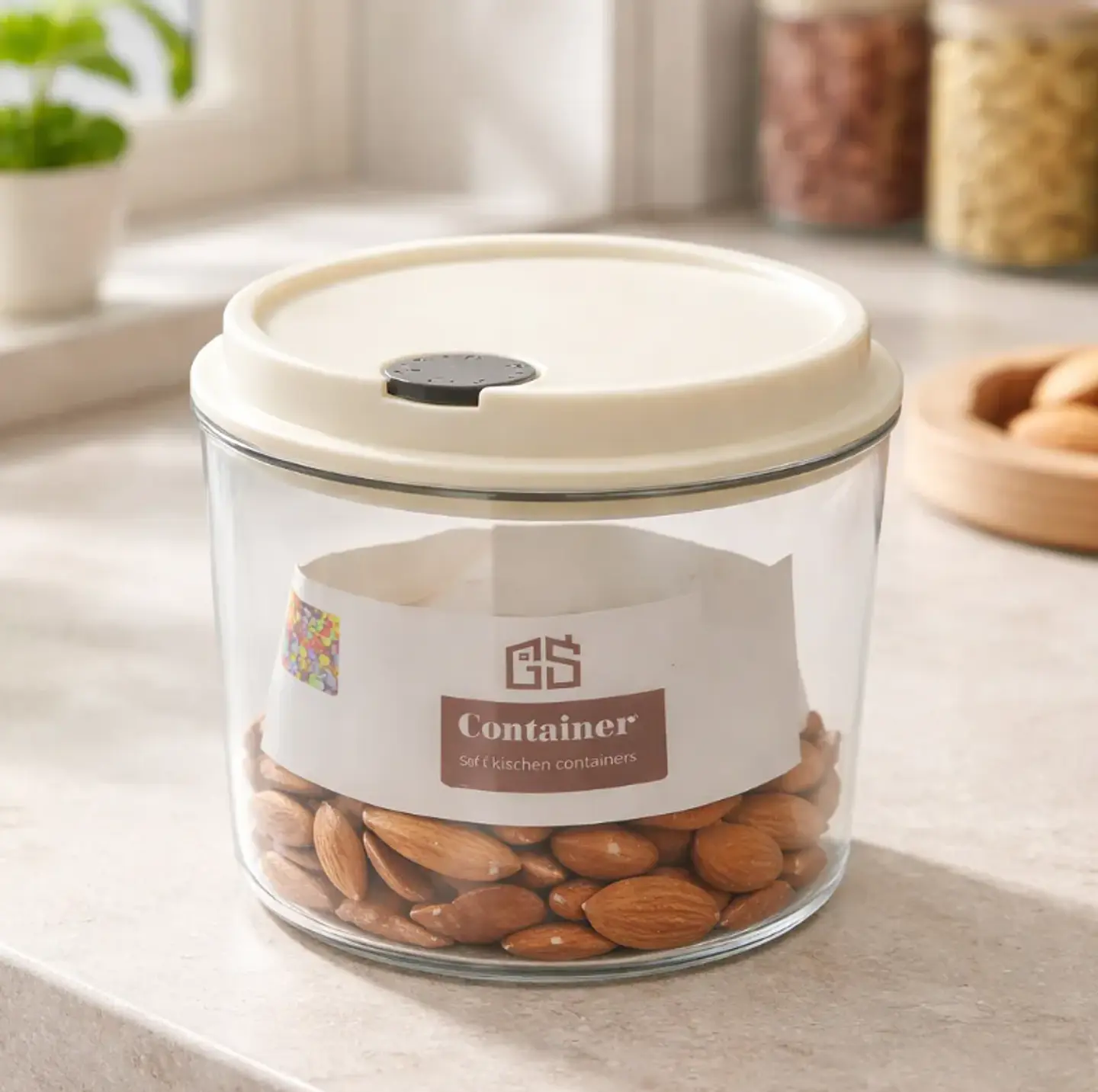Frasco Contenedor Hermético Redondo Para Alimentos 550ml 2