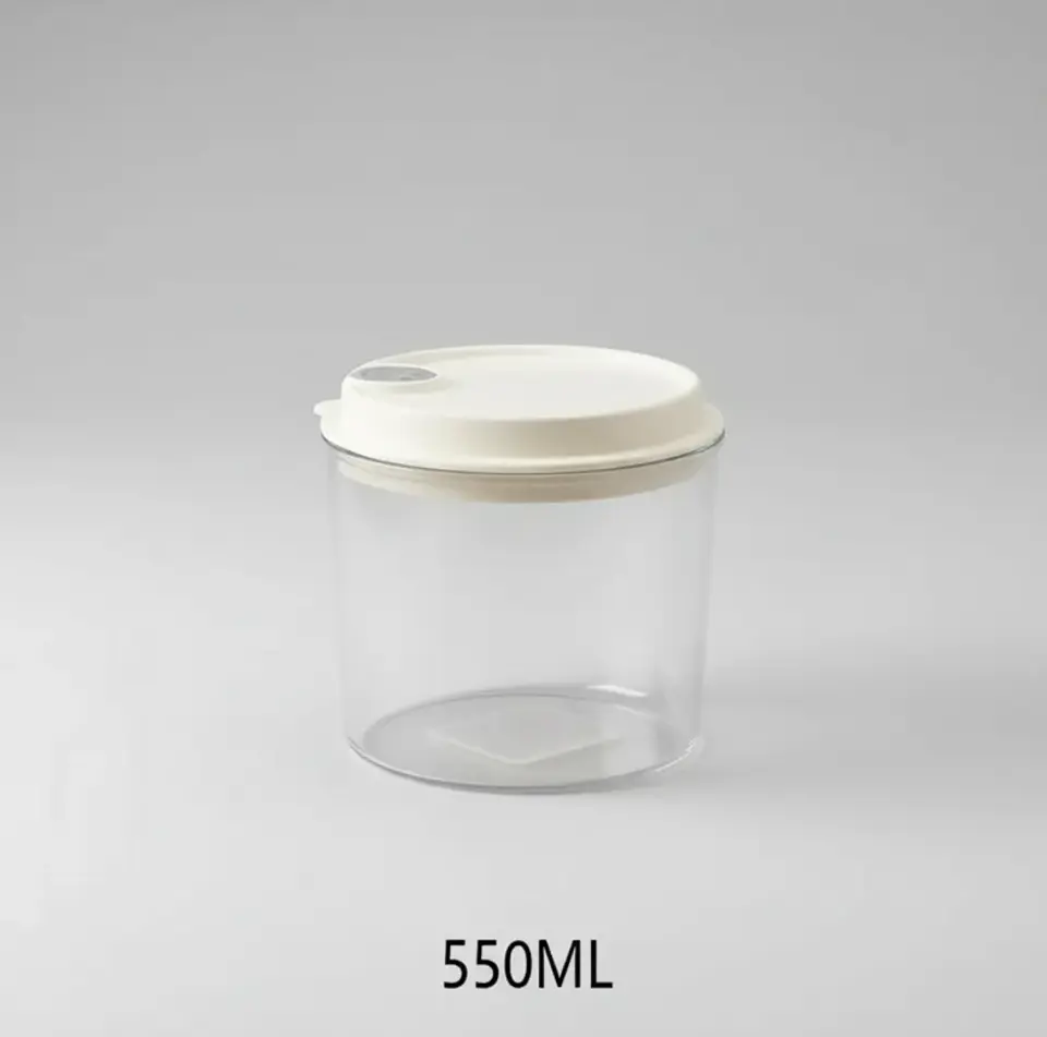 Frasco Contenedor Hermético Redondo Para Alimentos 550ml 6