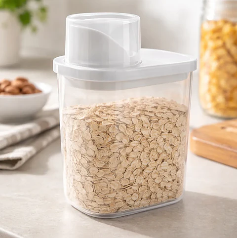 Envase Hermético Plástico 600ml Con Tapa Dosificadora