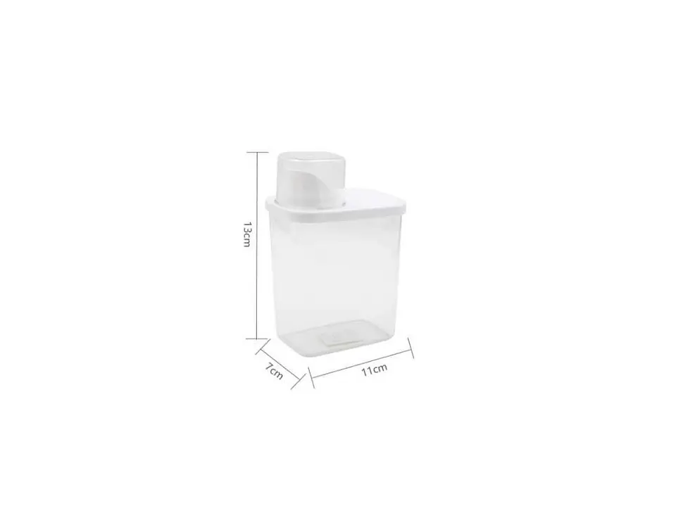 Envase Hermético Plástico 600ml Con Tapa Dosificadora 3