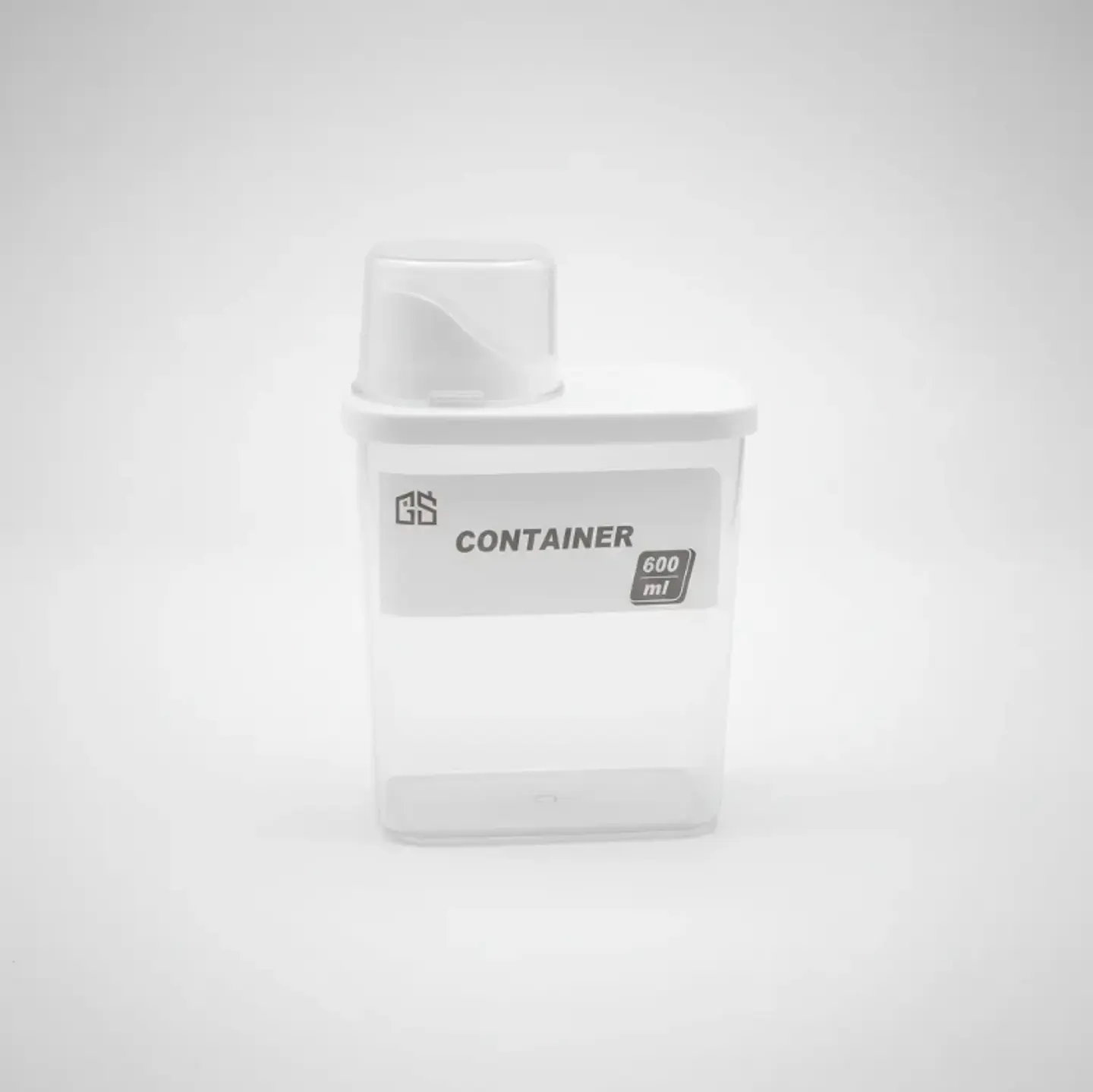 Envase Hermético Plástico 600ml Con Tapa Dosificadora 5