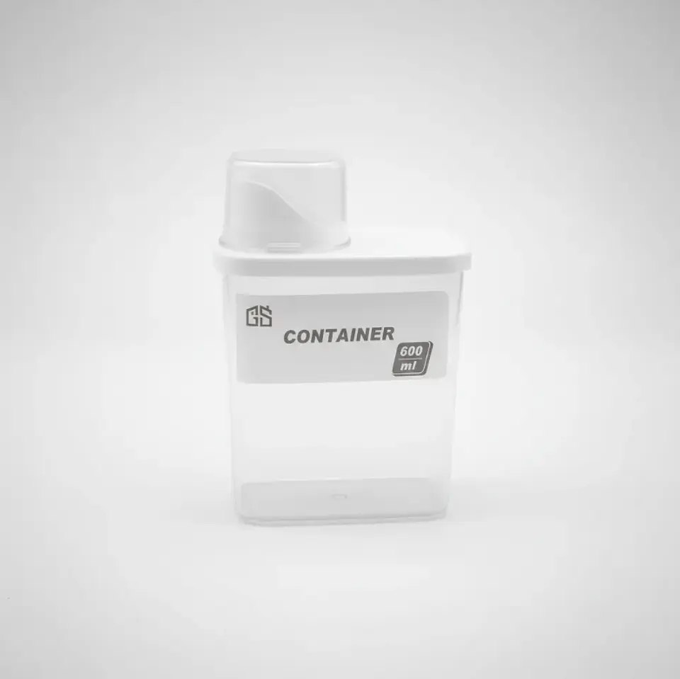 Envase Hermético Plástico 600ml Con Tapa Dosificadora 5