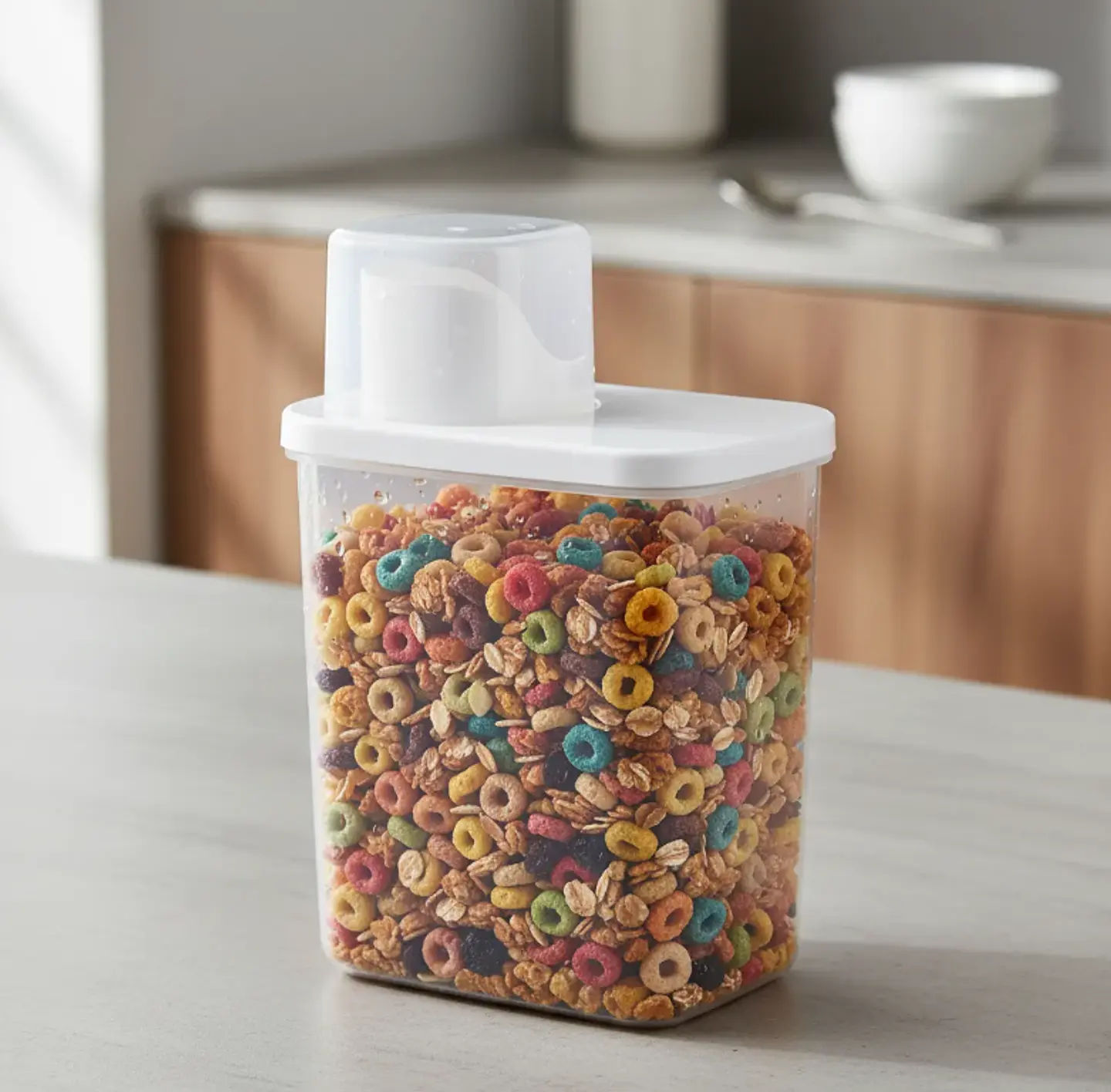 Envase Hermético Plástico 600ml Con Tapa Dosificadora 6