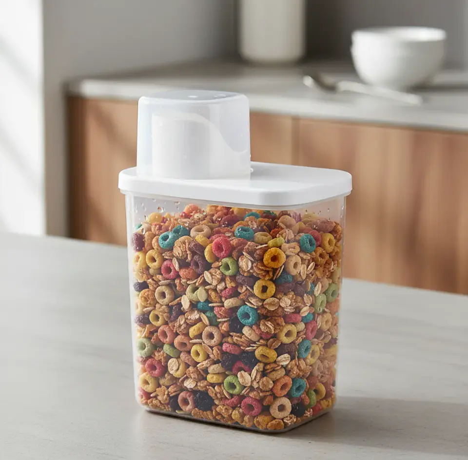 Envase Hermético Plástico 600ml Con Tapa Dosificadora 6