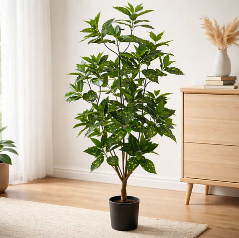 Planta Artificial Decorativa 1.5m Con Macetero