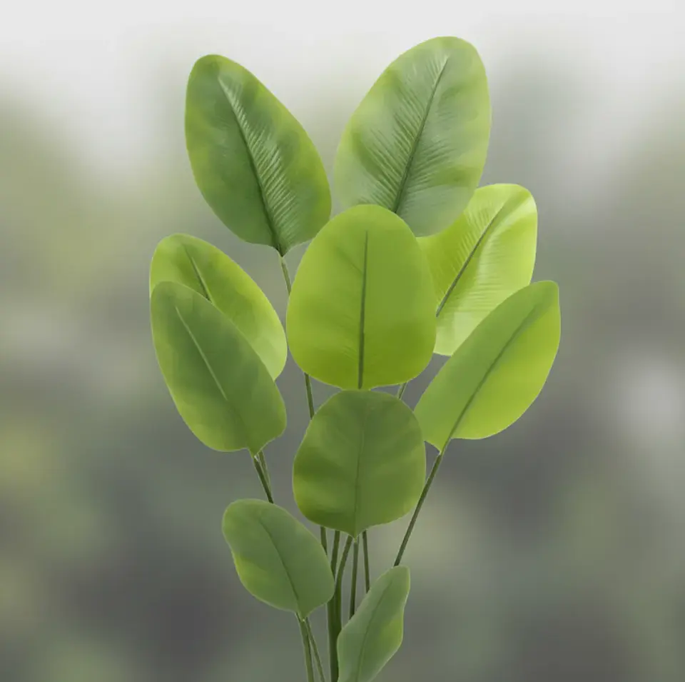 Planta Artificial Decorativa Tipo Banano 1.4m Con Macetero 2