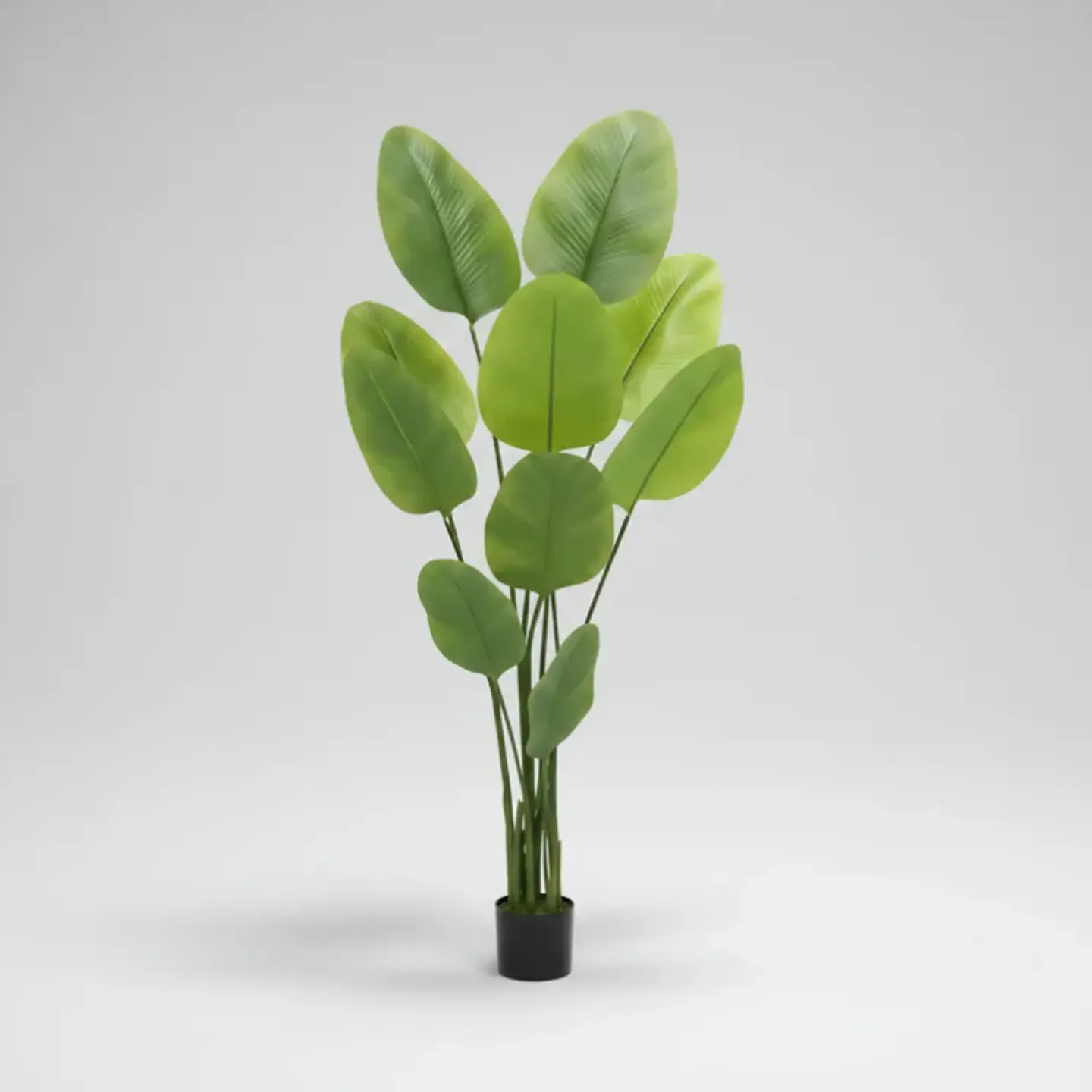 Planta Artificial Decorativa Tipo Banano 1.4m Con Macetero 6