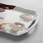 Bandeja Plástica con Asas 45cm Diseño Café y Floral - Miniatura 2
