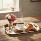 Bandeja Melamina 40cm con Asas Diseño Café y Flores - Miniatura 1
