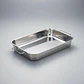 Fuente Bandeja Asadera Rectangular de Acero Inoxidable para Horno - Miniatura 2