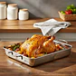 Bandeja Asadera Acero Inoxidable 50x35cm Para Horno Con Asas - Miniatura 2
