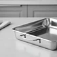 Bandeja Asadera Acero Inoxidable 50x35cm Para Horno Con Asas - Miniatura 3